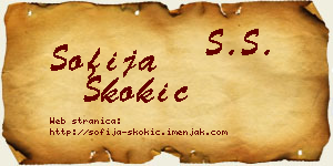 Sofija Skokić vizit kartica